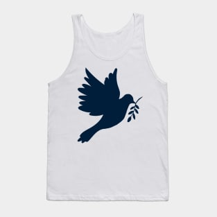 peace doves and hearts on ukrainian colors Tank Top